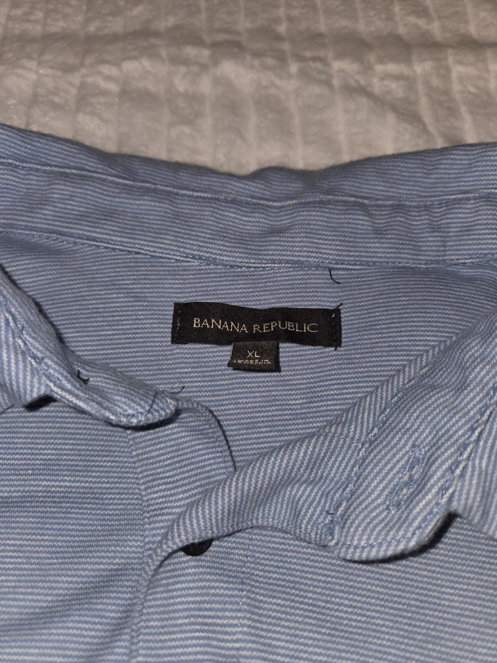 XL 100% Cotton Banana Republic Light Blue Polo Shirt